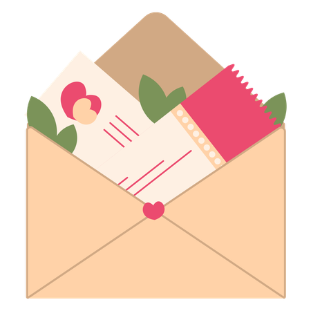 Valentine Envelope  Illustration