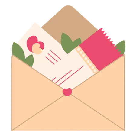 Valentine Envelope  Illustration