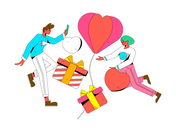 Valentine gift  Illustration