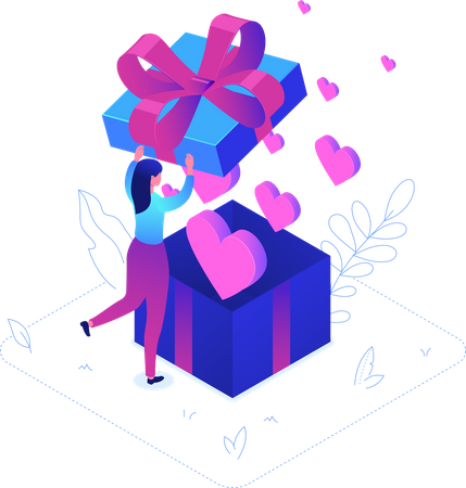 Valentine Gift  Illustration