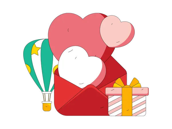 Valentine gifts  Illustration