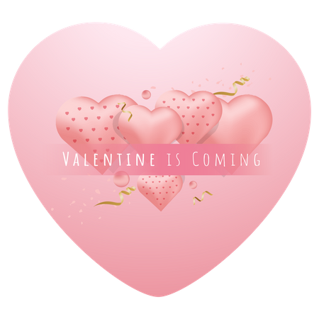 Valentine is coming  Illustration