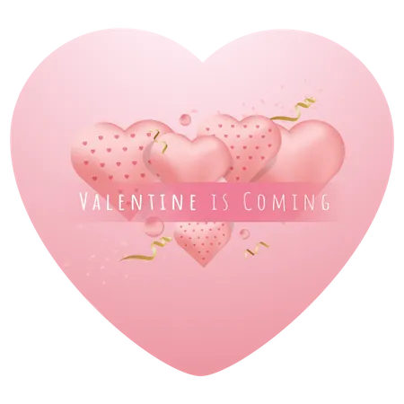 Valentine is coming  Illustration