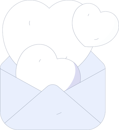 Valentine letter  Illustration