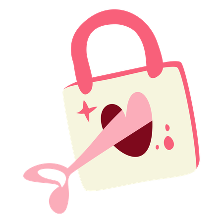 Valentine lock and key  Illustration