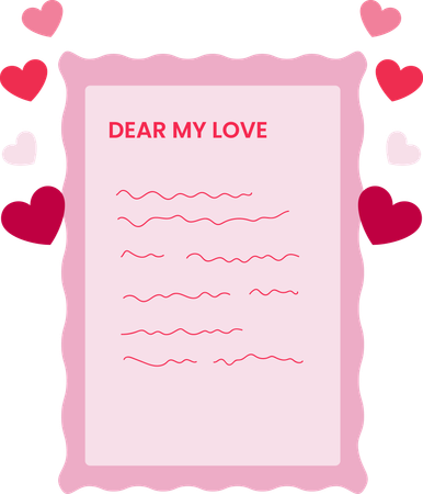 Valentine poem  Illustration