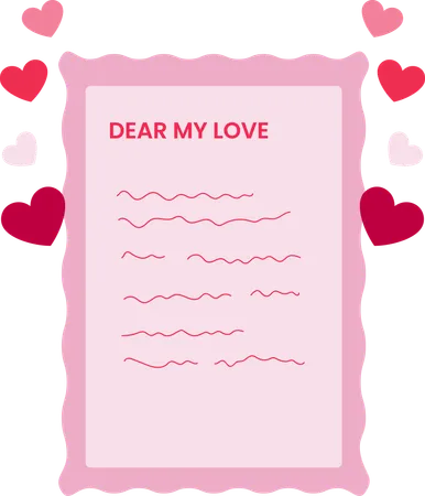 Valentine poem  Illustration
