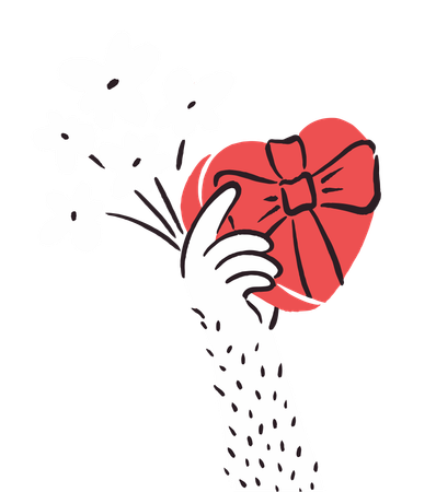 Valentine surprise  Illustration