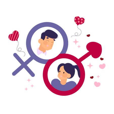 Valentines Couple  Illustration