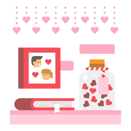 Valentinstag  Illustration