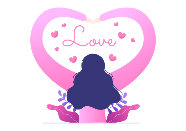 Valentinstag  Illustration