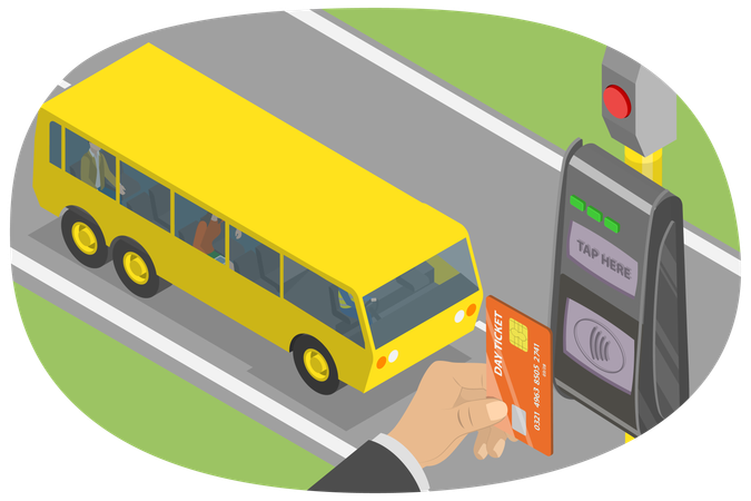 Validation du ticket de carte  Illustration
