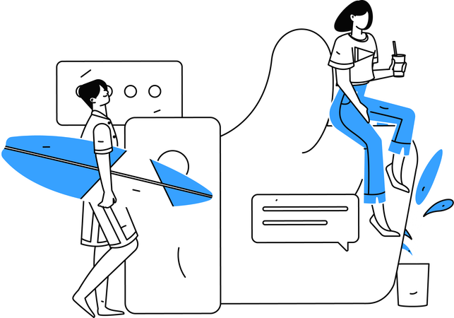 Calificaciones de clientes  Ilustración