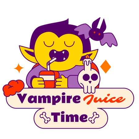 Vampir juice time  Illustration