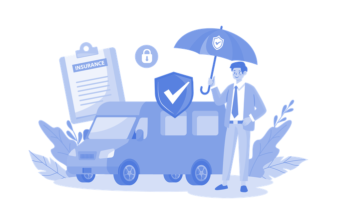 Van Insurance  Illustration