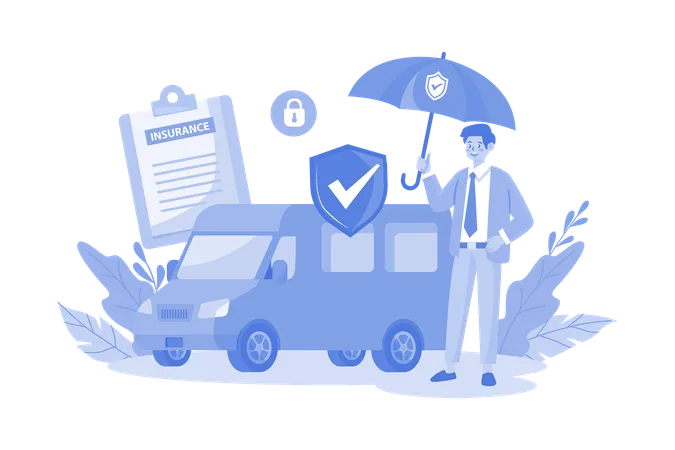 Van Insurance  Illustration