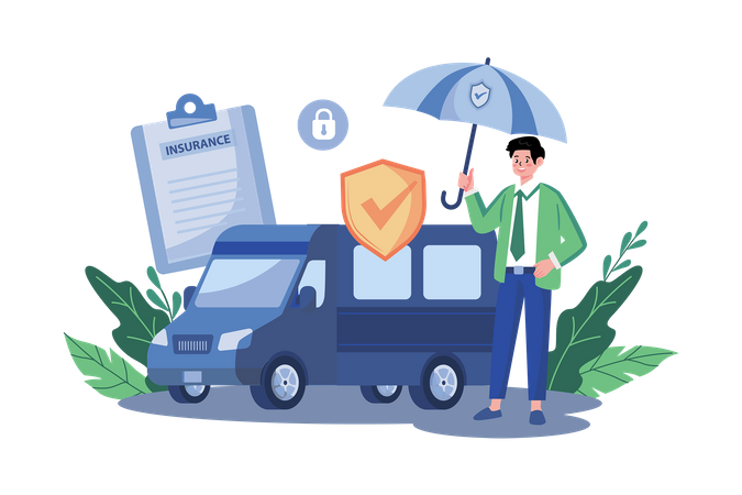 Van Insurance  Illustration