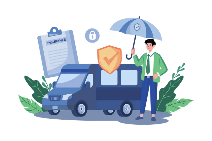 Van Insurance  Illustration