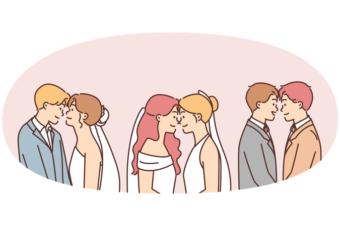 Variable wedding  Illustration