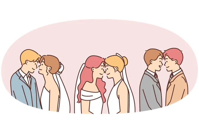Variable wedding  Illustration
