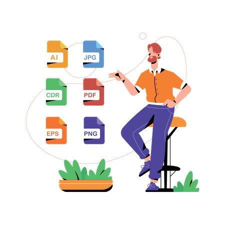 Various File Formats  Illustration