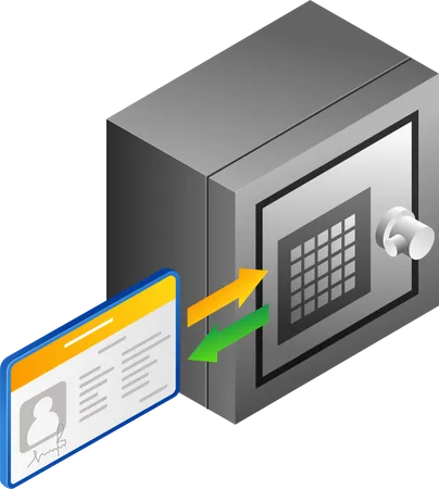 ID pessoal de segurança do Vault  Ilustração
