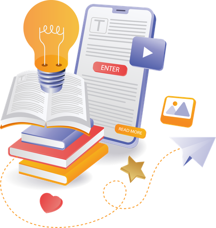 Vea tutoriales en línea y aprenda de ellos.  Ilustración