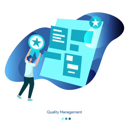 Vector Illustrations of Quality Management  Illustration