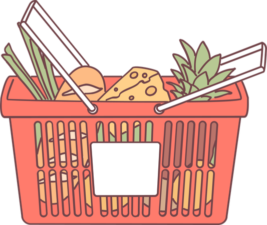 Vegetable basket  Illustration
