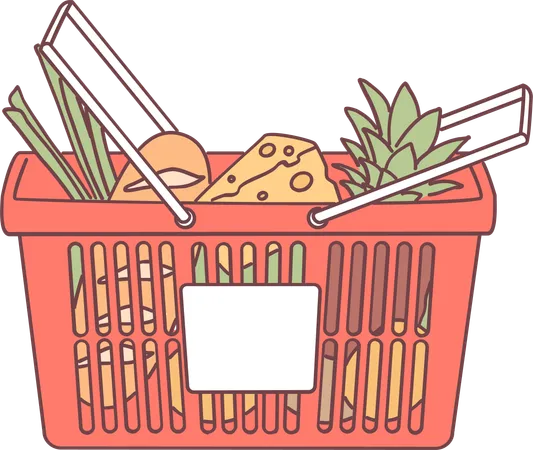 Vegetable basket  Illustration