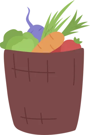 Vegetables basket  Illustration