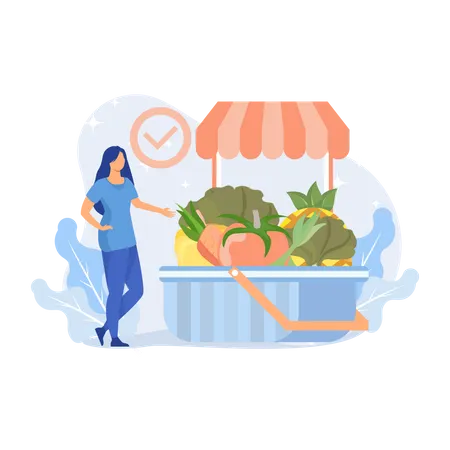 Vegetables Stoll  Illustration