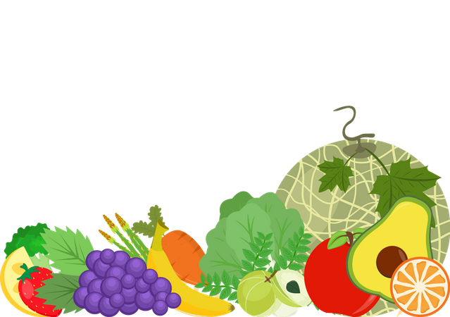 Vegetarian Diet Illustration
