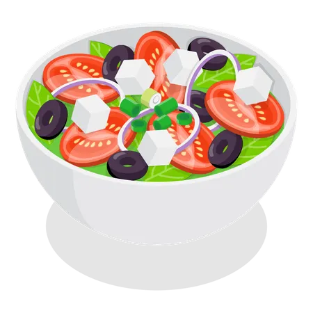 Vegetarian Dish  Illustration