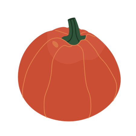 Vegetarian natural pumpkin  Illustration