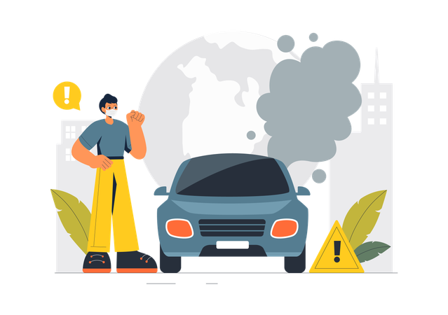 Vehicle Emissions  Illustration