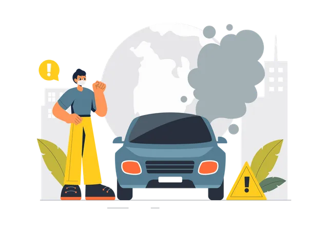 Vehicle Emissions  Illustration