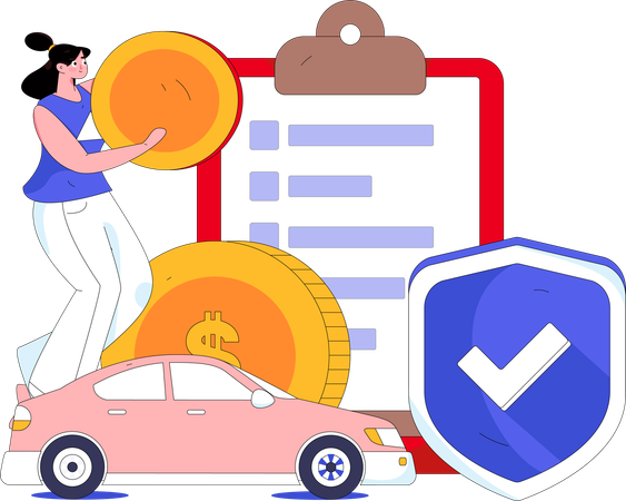 Vehicle Insurance  Illustration