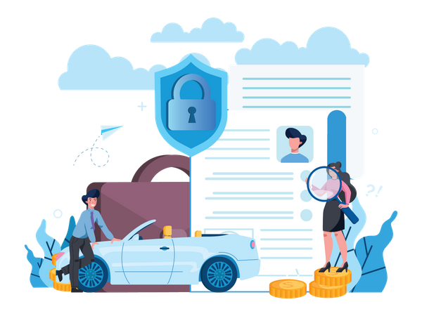 Vehicle Insurance  Illustration