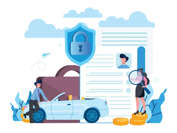 Vehicle Insurance  Illustration