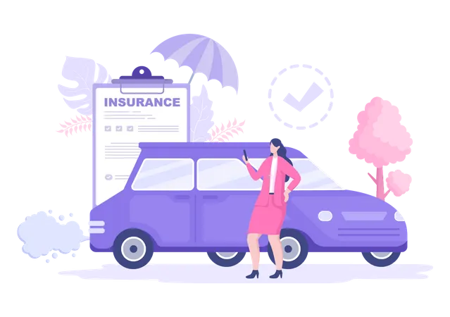 Vehicle insurance  Illustration