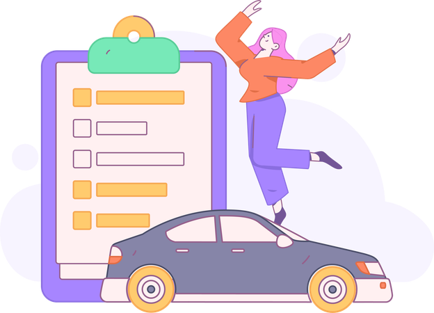 Vehicle Insurance  Illustration