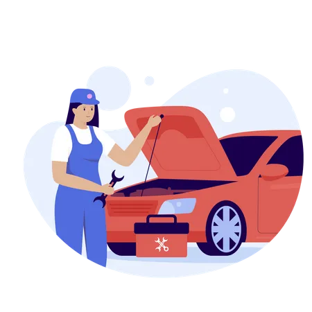 Vehicle Repair  Illustration