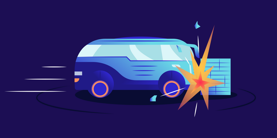 Vehicle wreck  Illustration