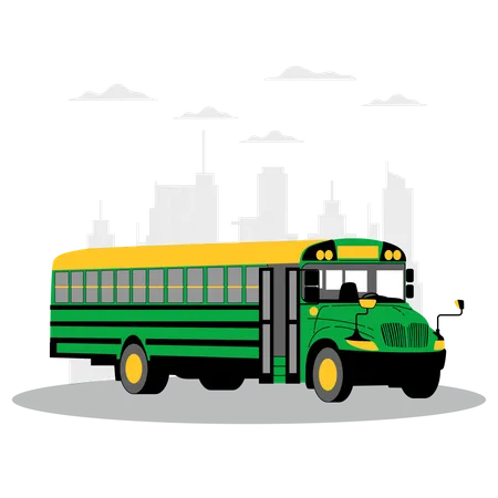 Autobus Transporte Ilustración