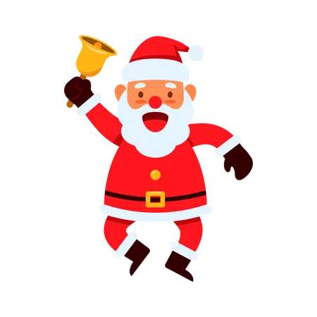 Personagem Papai Noel Feliz e Velho  Ilustração