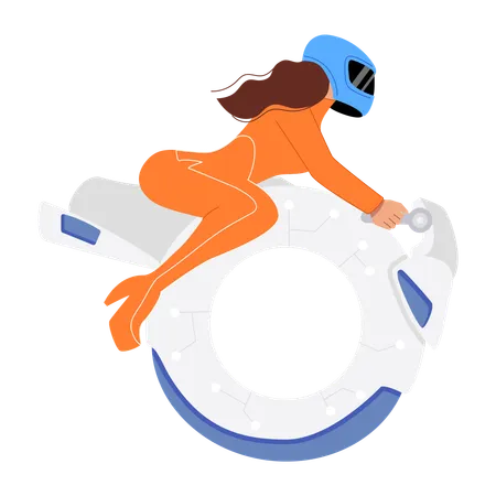 Vélo futuriste  Illustration