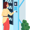 illustrations for vending machine