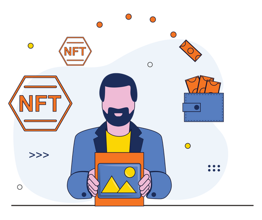 Vente de NFT  Illustration