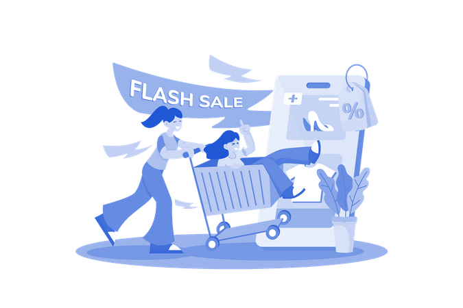 Vente flash  Illustration